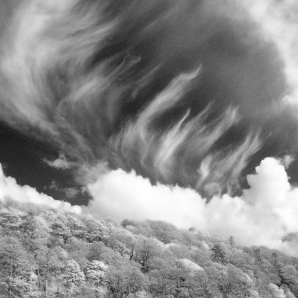 Feathery clouds