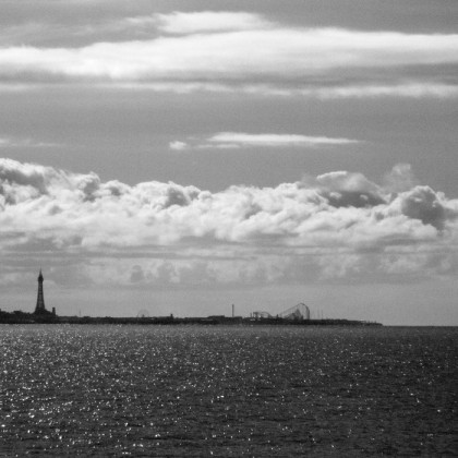 Blackpool seen from the sea