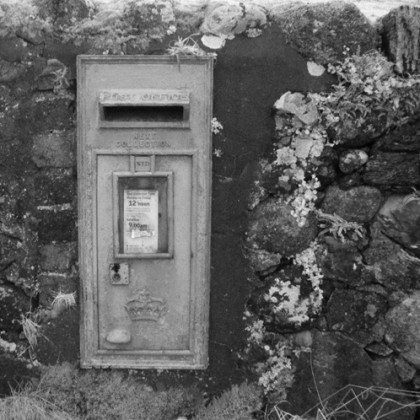 Post Box set in a stone wall