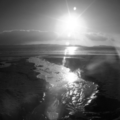 Stream running to the sea