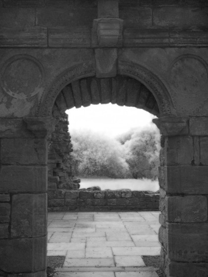 Arched doorway, Caerlaverock Castle
